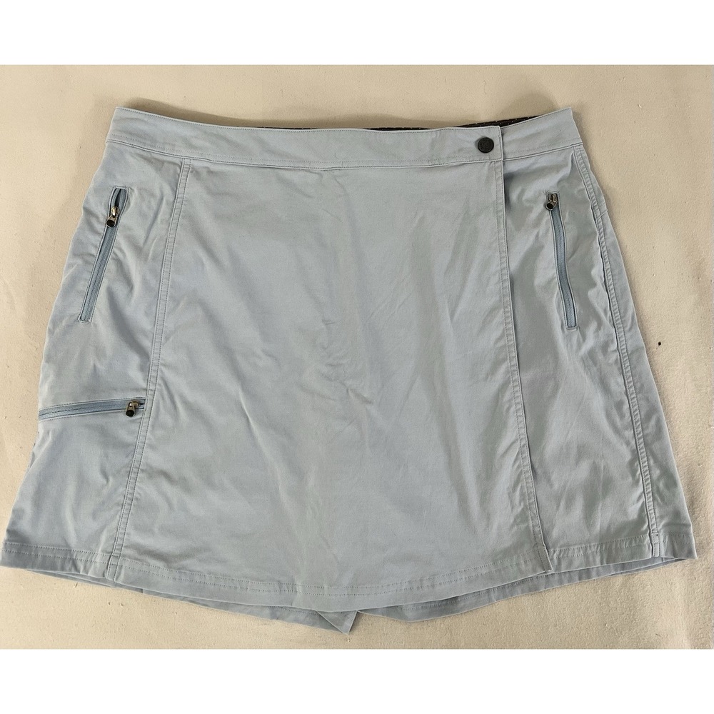 L.L. BEAN Skort Skirt Shorts Women Sz 18  Blue Navy Hike Outdoors Camp‎